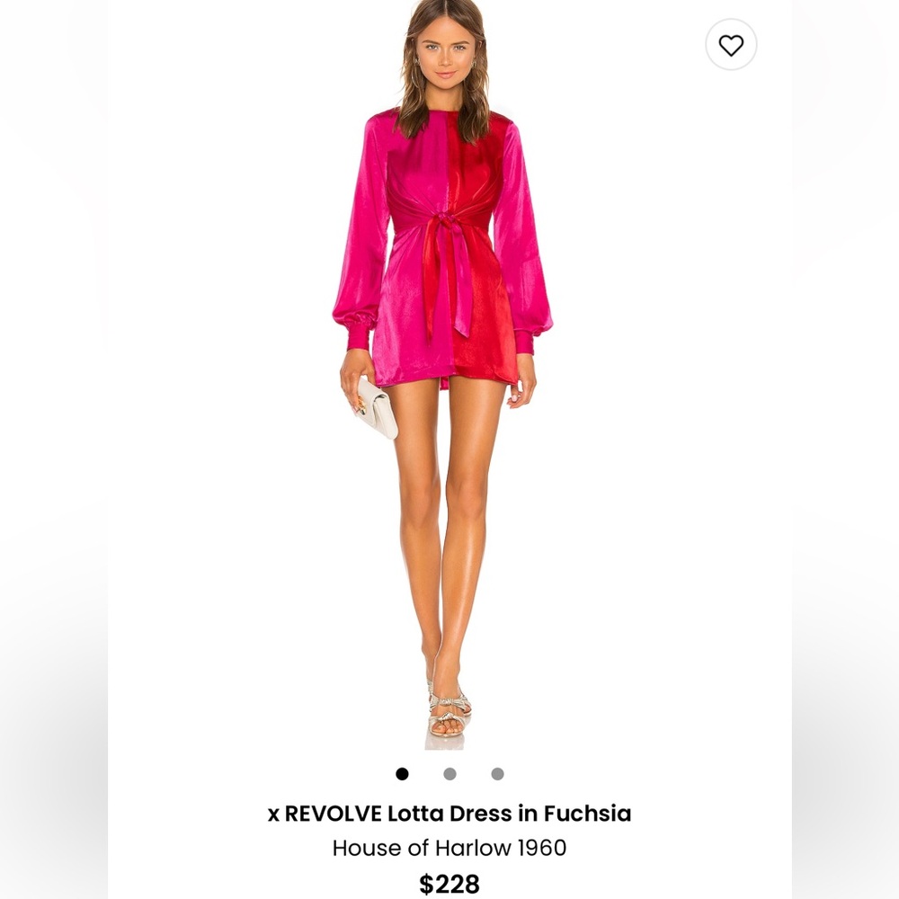 House of Harlow 1960 Bright Pink Mini Dress
